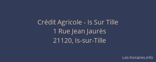 Cr&eacute;dit Agricole - Is Sur Tille