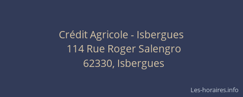 Cr&eacute;dit Agricole - Isbergues