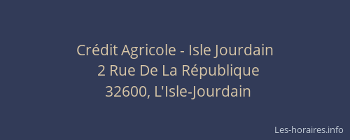 Crédit Agricole - Isle Jourdain