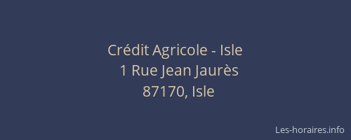 Crédit Agricole - Isle