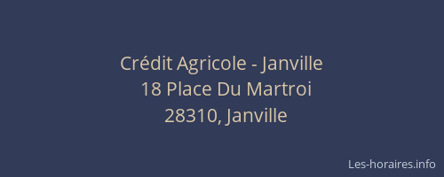 Crédit Agricole - Janville