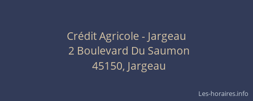 Crédit Agricole - Jargeau