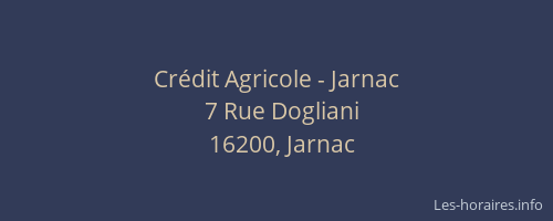 Crédit Agricole - Jarnac