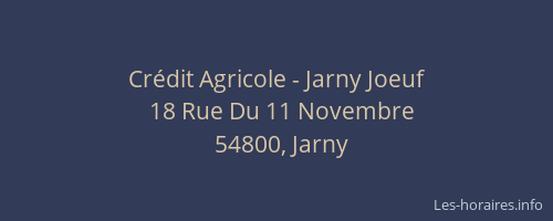 Cr&eacute;dit Agricole - Jarny Joeuf