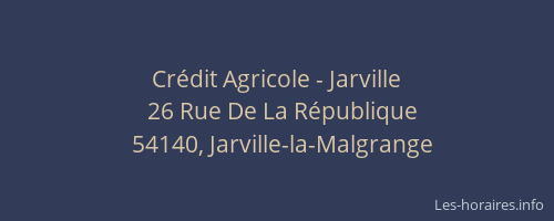 Crédit Agricole - Jarville