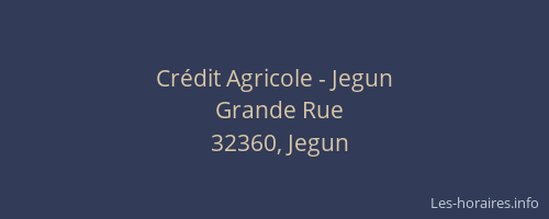Crédit Agricole - Jegun
