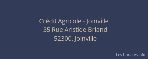 Crédit Agricole - Joinville