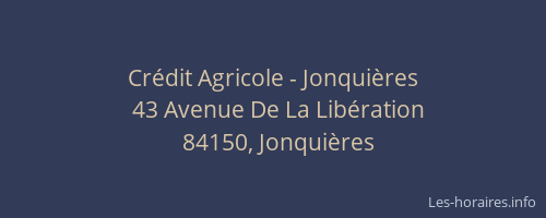 Crédit Agricole - Jonquières