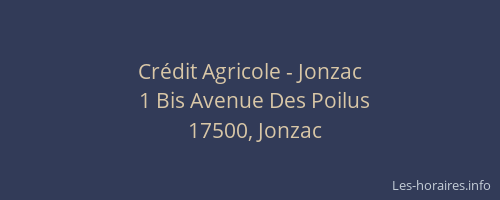 Cr&eacute;dit Agricole - Jonzac