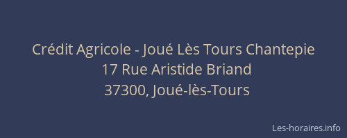 Cr&eacute;dit Agricole - Jou&eacute; L&egrave;s Tours Chantepie