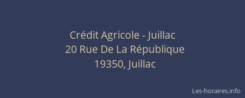 Crédit Agricole - Juillac
