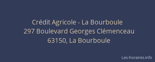 Crédit Agricole - La Bourboule