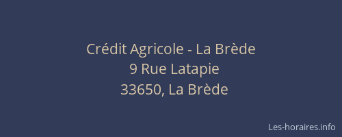 Crédit Agricole - La Brède