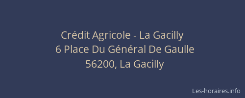 Cr&eacute;dit Agricole - La Gacilly