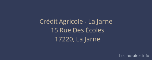 Crédit Agricole - La Jarne