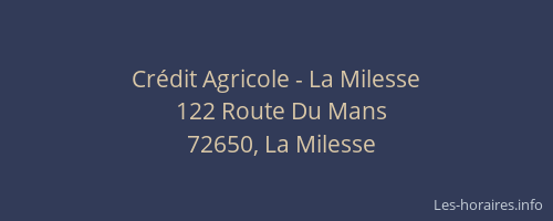 Cr&eacute;dit Agricole - La Milesse