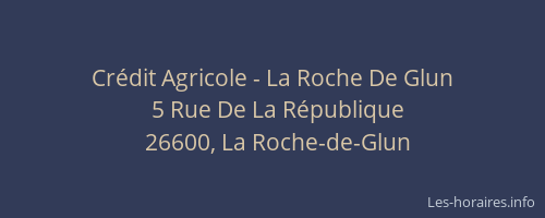 Crédit Agricole - La Roche De Glun