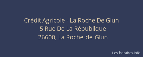 Cr&eacute;dit Agricole - La Roche De Glun
