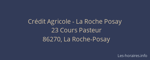 Crédit Agricole - La Roche Posay