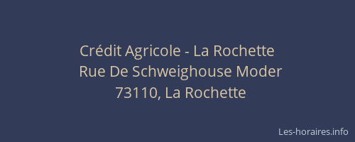 Crédit Agricole - La Rochette