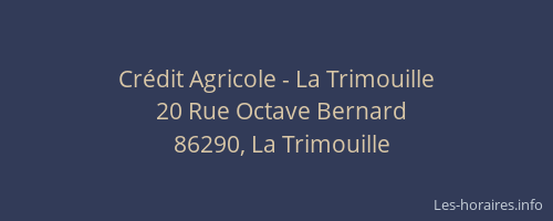 Crédit Agricole - La Trimouille