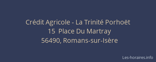 Cr&eacute;dit Agricole - La Trinit&eacute; Porho&euml;t