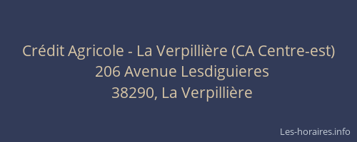 Cr&eacute;dit Agricole - La Verpilli&egrave;re (CA Centre-est)