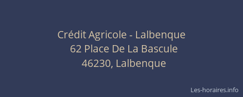 Cr&eacute;dit Agricole - Lalbenque