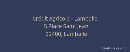 Crédit Agricole - Lamballe