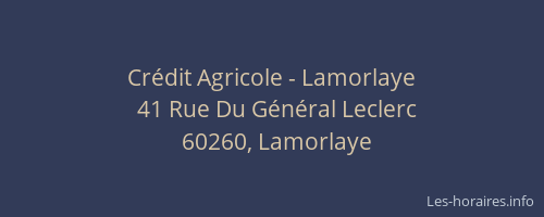 Crédit Agricole - Lamorlaye
