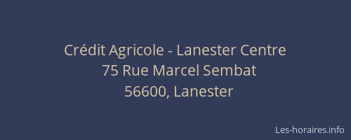 Crédit Agricole - Lanester Centre