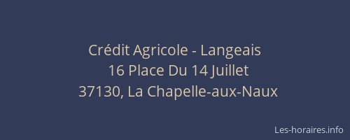 Crédit Agricole - Langeais