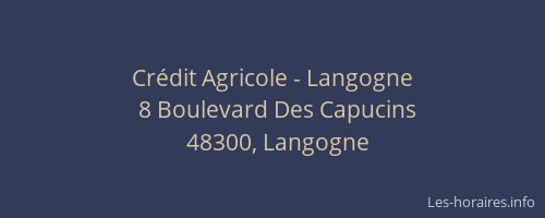 Crédit Agricole - Langogne