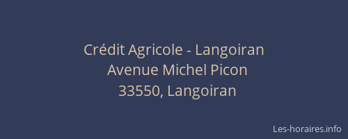 Crédit Agricole - Langoiran
