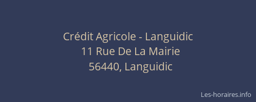 Crédit Agricole - Languidic