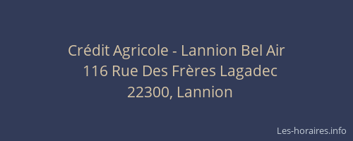 Crédit Agricole - Lannion Bel Air