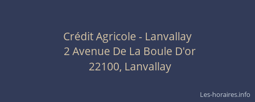 Crédit Agricole - Lanvallay