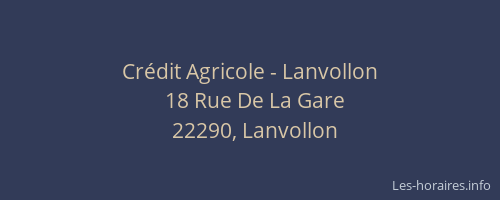 Crédit Agricole - Lanvollon