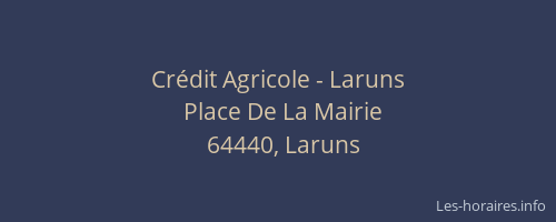 Crédit Agricole - Laruns