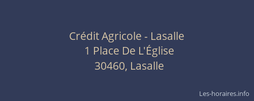 Cr&eacute;dit Agricole - Lasalle