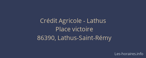 Crédit Agricole - Lathus