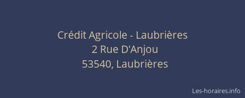 Crédit Agricole - Laubrières