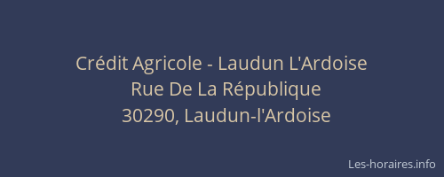 Crédit Agricole - Laudun L'Ardoise