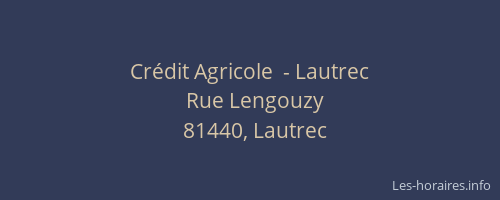 Crédit Agricole  - Lautrec