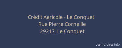 Cr&eacute;dit Agricole - Le Conquet