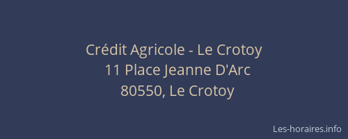 Cr&eacute;dit Agricole - Le Crotoy