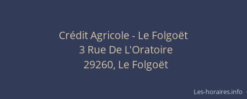 Crédit Agricole - Le Folgoët