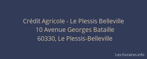 Cr&eacute;dit Agricole - Le Plessis Belleville