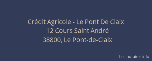 Cr&eacute;dit Agricole - Le Pont De Claix