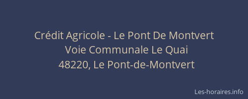 Cr&eacute;dit Agricole - Le Pont De Montvert